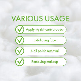 Intrinsics hypoallergenic pure cotton pads safe for sensitive or reactive skin.