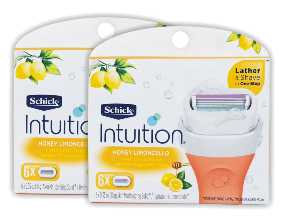 INTUITION Honey Limoncello moisturizing bar in action for a gentle shave