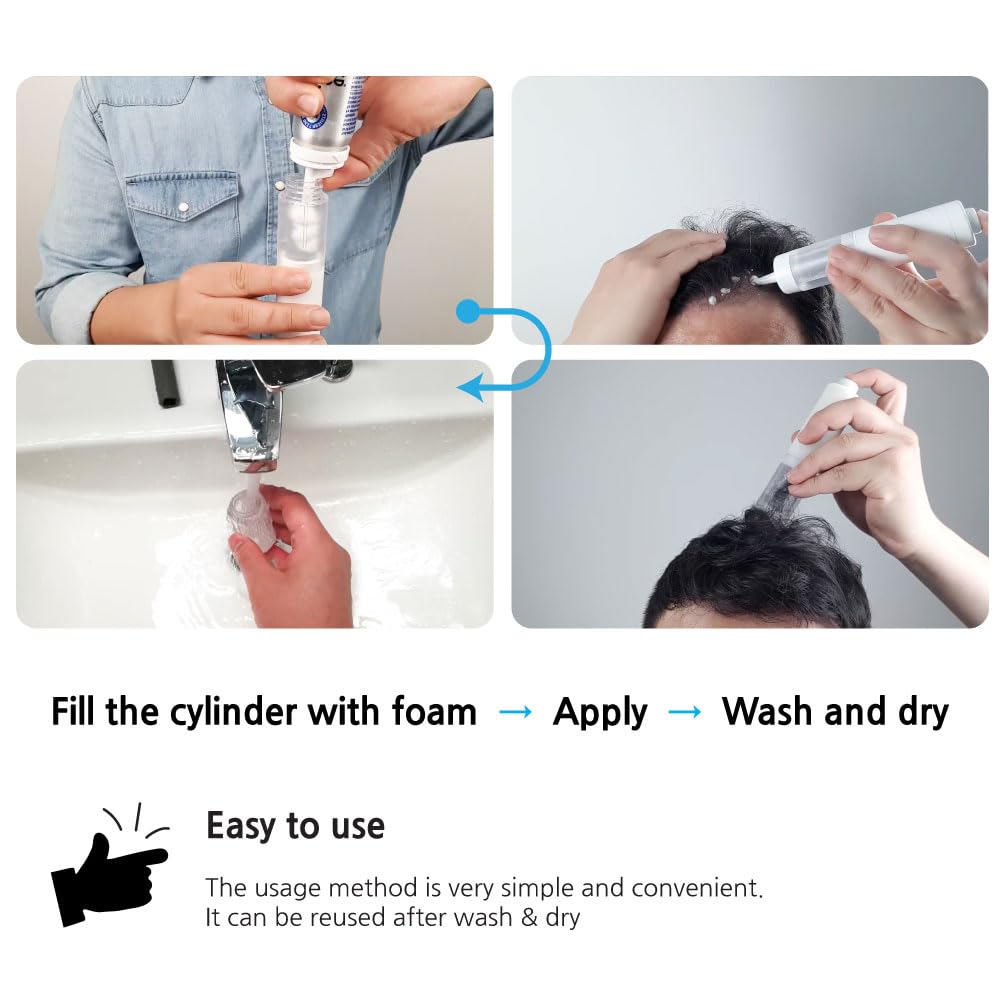 Ergonomic setup of the Inveneed applicator fits naturally in hand for quick routine.