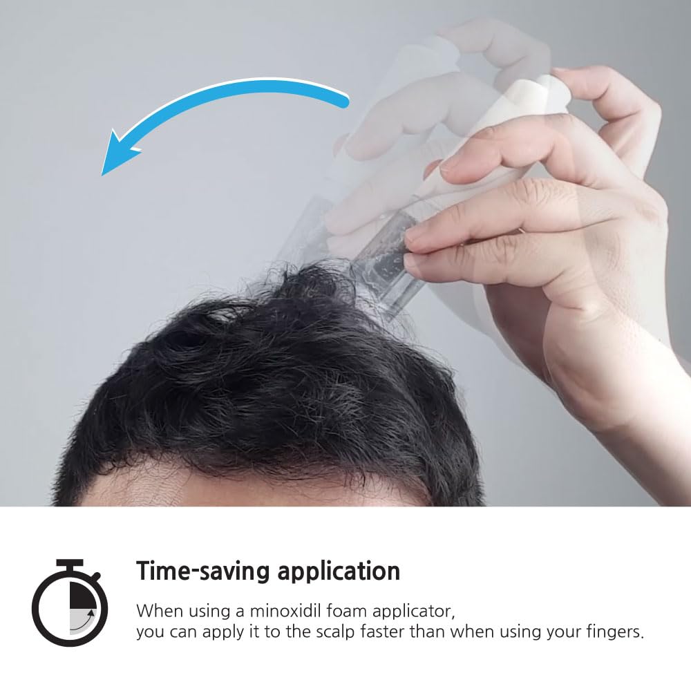 Inveneed Minoxidil Foam Applicator dispensing-path directs foam to follicles.