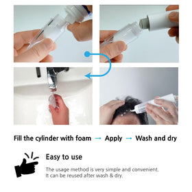 Compact storage keeps your grooming area tidy with the Inveneed applicator.