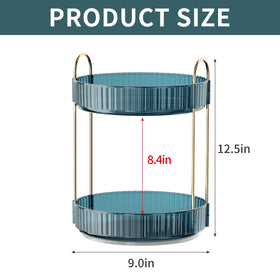 INVSSENE large-capacity vanity shelf stores skincare and perfumes with generous space.