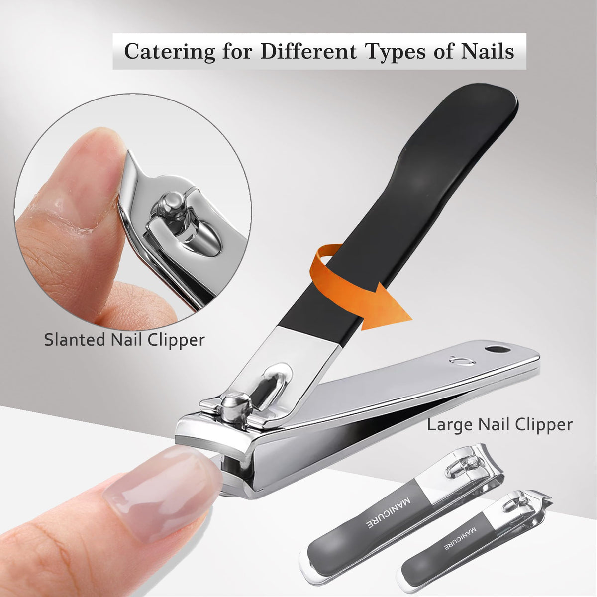 Innysh toenail cutter with precision edge for thick nails