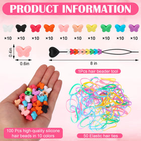 ioffersuper 50 elastic hair ties provide secure, long-lasting holds.