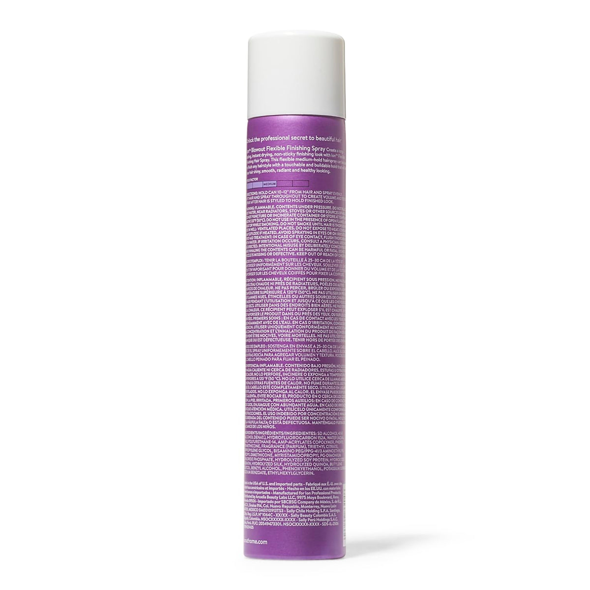 Ion Flexible Hair Spray dispensing action shows even hold with shine and no stickiness