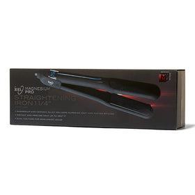 Ion Magnesium Flat Iron heat settings panel highlighting fast recovery for fewer passes.
