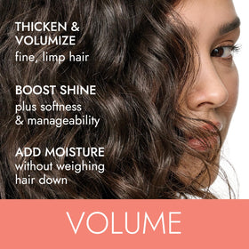 Ion Thickening Styler before-after demonstrates added lift with subtle hold.