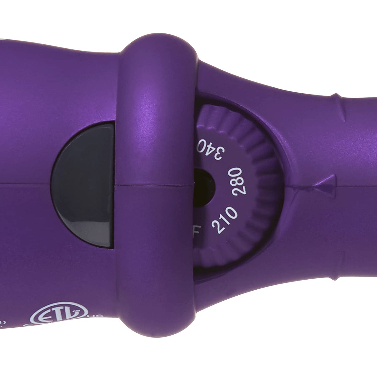 Ion Titanium Pro Brush Iron heats to 400℉ for fast, controlled styling.