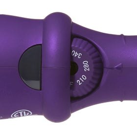 Ion Titanium Pro Brush Iron heats to 400℉ for fast, controlled styling.