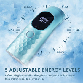 Iouniya laser hair removal device side view for compact storage