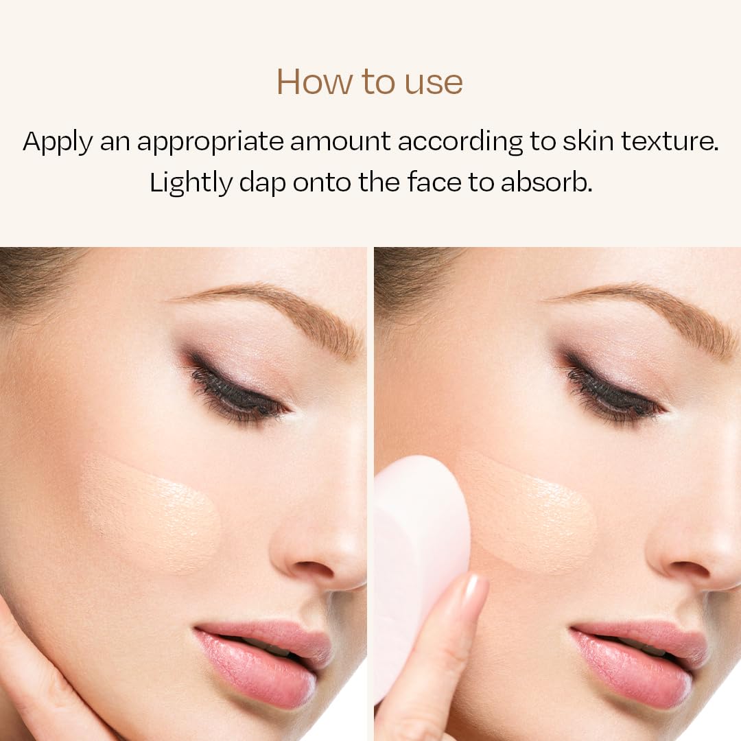 IPKN Moist & Firm BB Cream Light matte finish on skin example