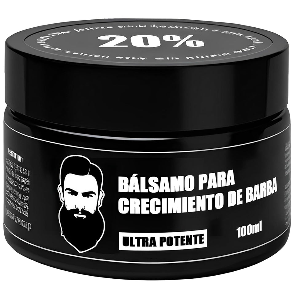 IPXKWLL beard balm bottle close-up showing premium formula for healthier-looking beard and skin comfort.