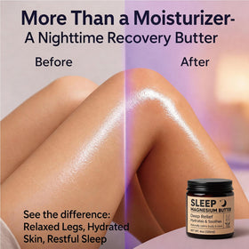 ipxkwll Magnesium Butter Legs Feet Application targets comfort on tired limbs