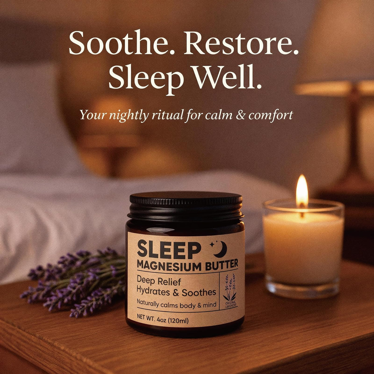 ipxkwll Magnesium Butter Relaxation Scene conveys soothing vibes for tired muscles
