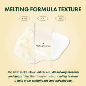 Close-up of makeup removal action using IRECIPE Ceramide Yuja Cleansing Balm