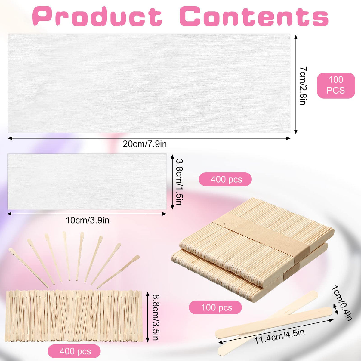 Ireer wax strips small size for precise facial and body touch-ups.