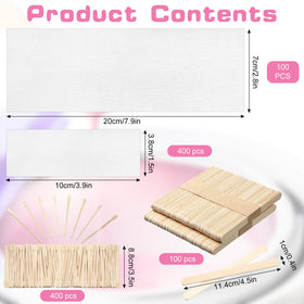 Ireer wax strips small size for precise facial and body touch-ups.