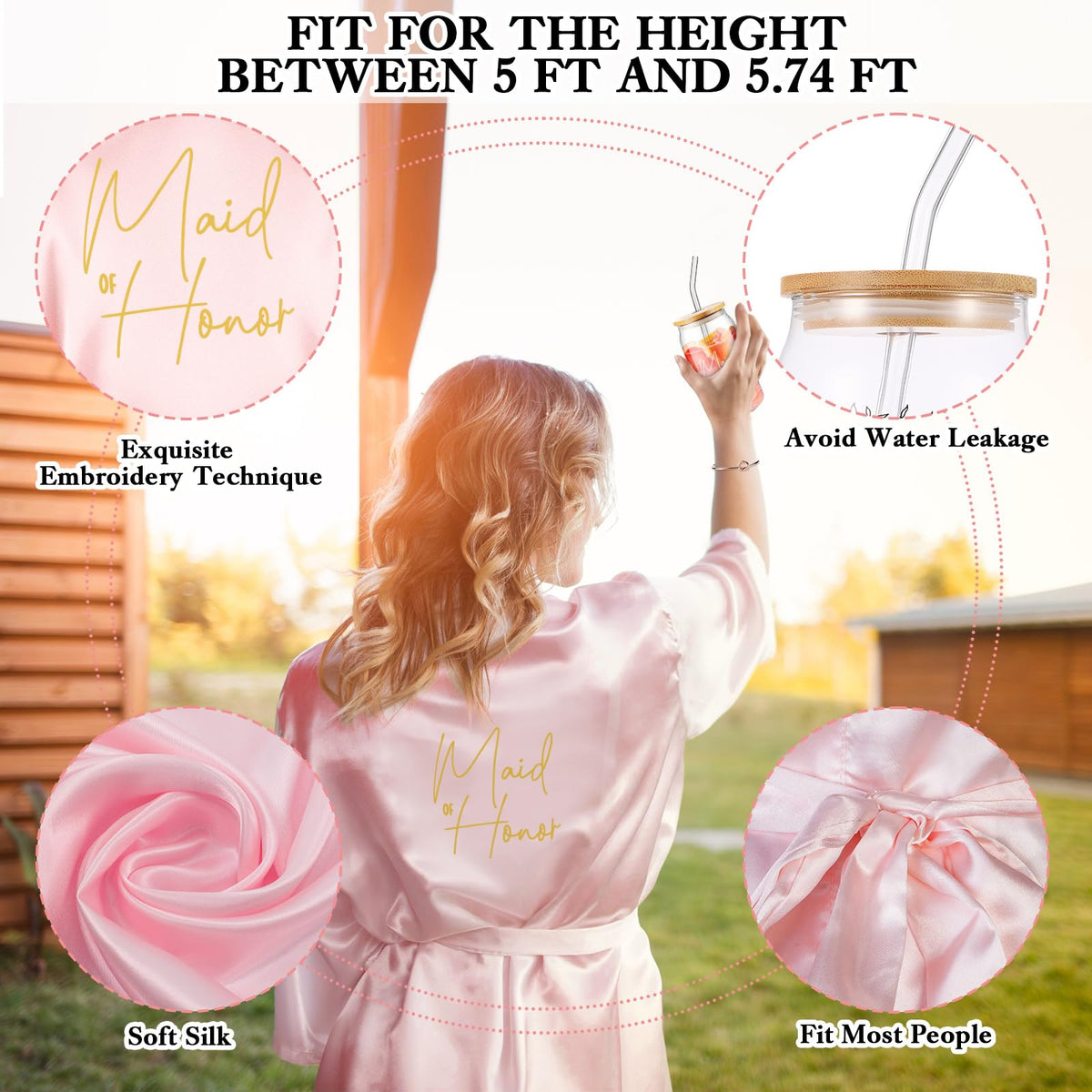 Irenare maid of honor gift bag in canvas for durable gifting