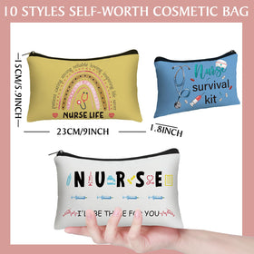 Irenare peace love nursing canvas pouch pattern 01 versatile gift for colleagues