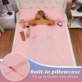 Irenare Self Tan Sleep Sack pink with adjustable snaps, easy to enter and exit.
