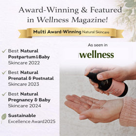 Irene Organics belly oil for baby massage use