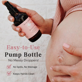 Irene Organics belly oil for bath time hydration