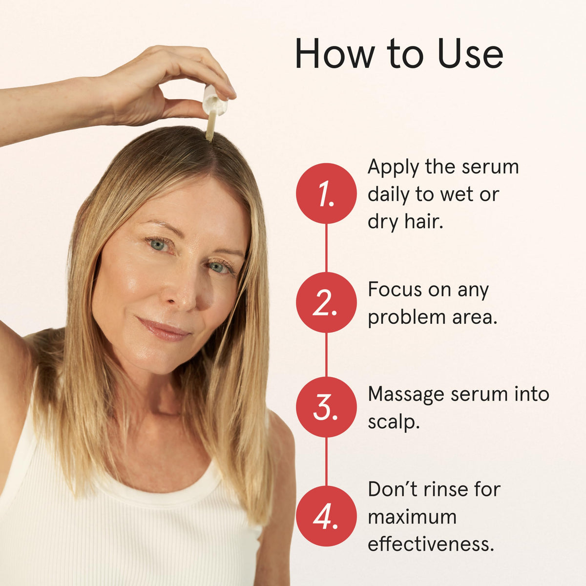 iRestore Scalp Serum avocado oil dropper close-up showing deep scalp hydration.