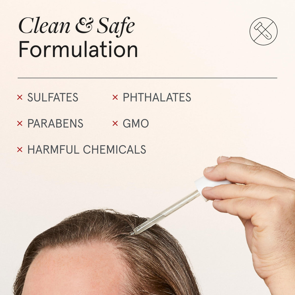iRestore Scalp Serum redensyl ingredient close-up highlighting growth-focused formula.