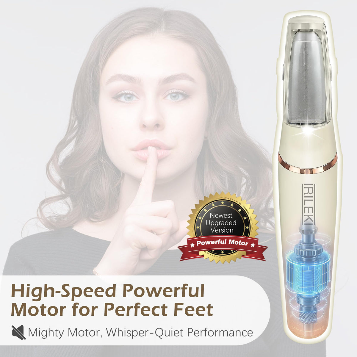 IRILEKI foot callus remover fine grinding head for daily maintenance