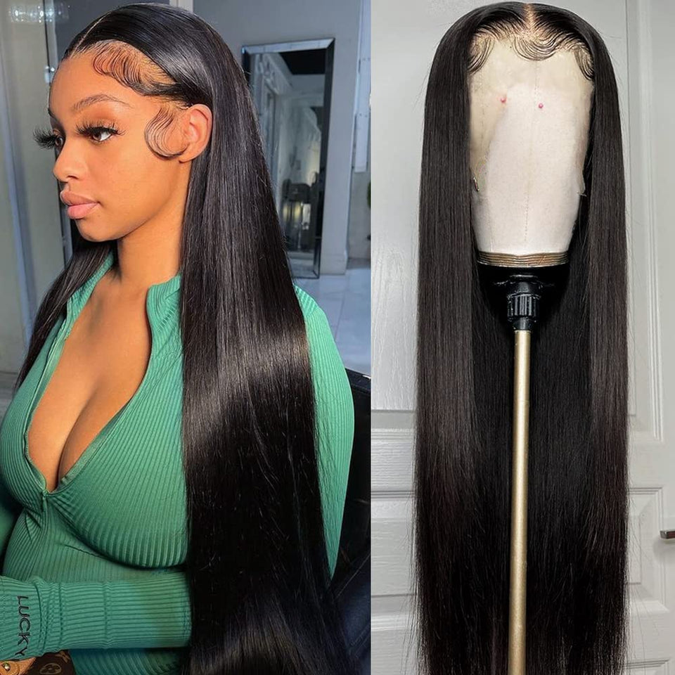 Iris Queen 12A 13x4 straight lace front wig provides seamless daily wear.