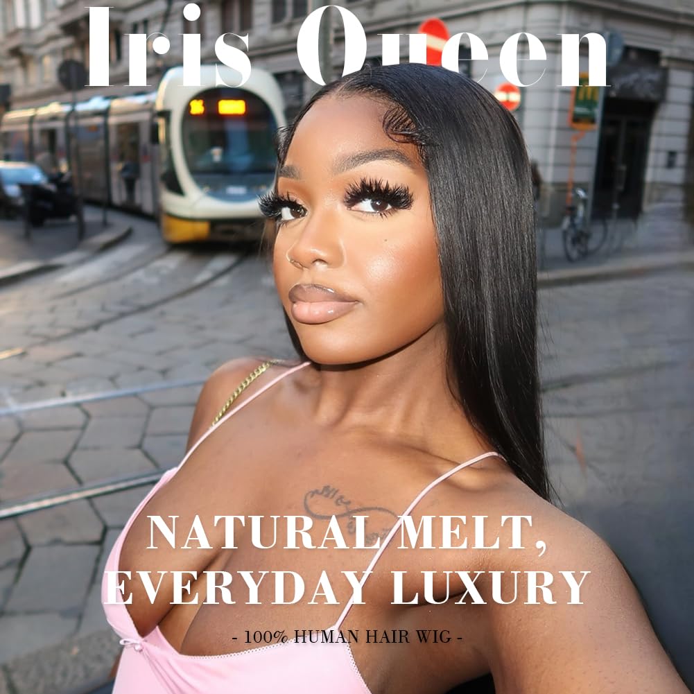 Iris Queen wig baby hair detail around the hairline for a soft frame