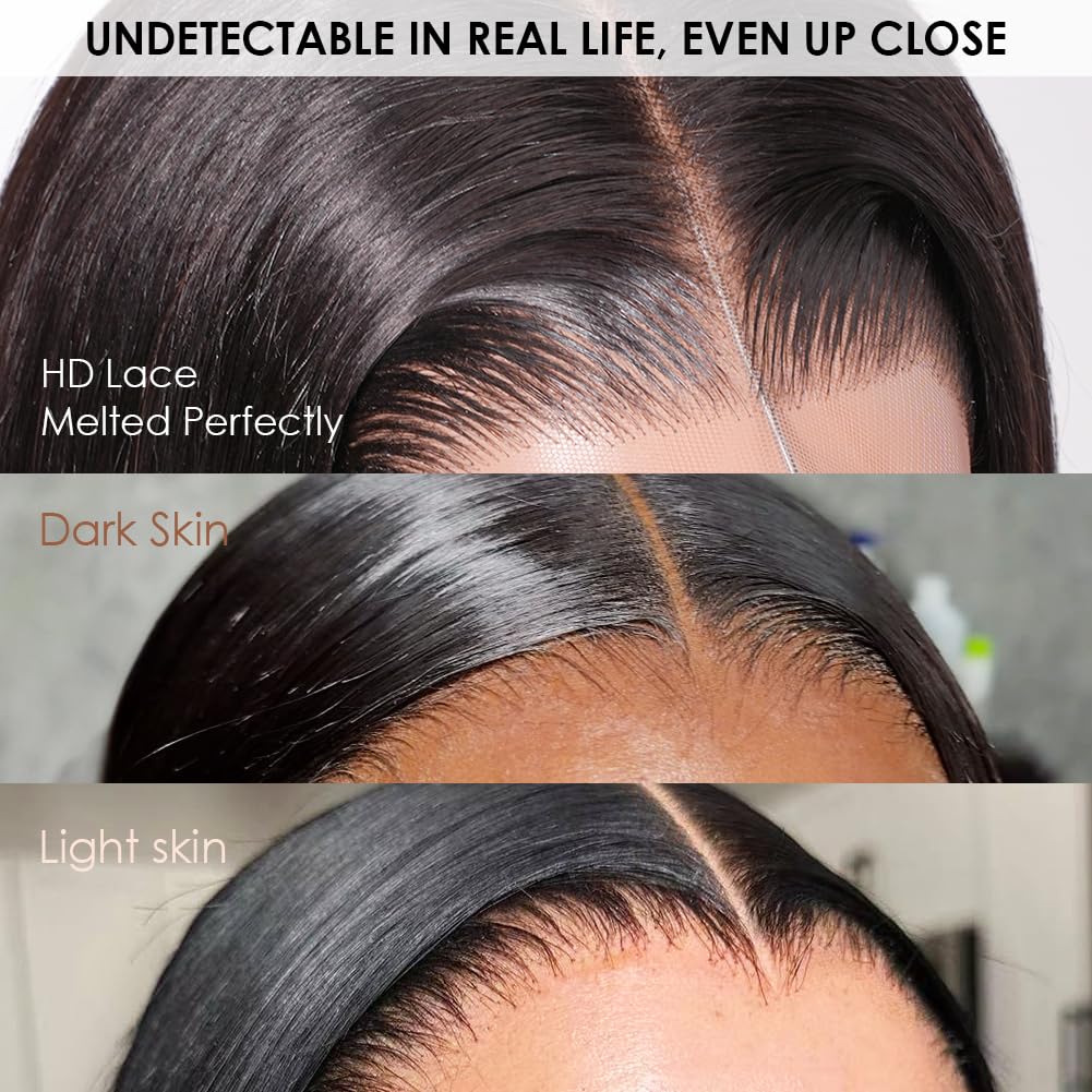 Iris Queen wig with detailed baby hairs for a softer, natural edge.