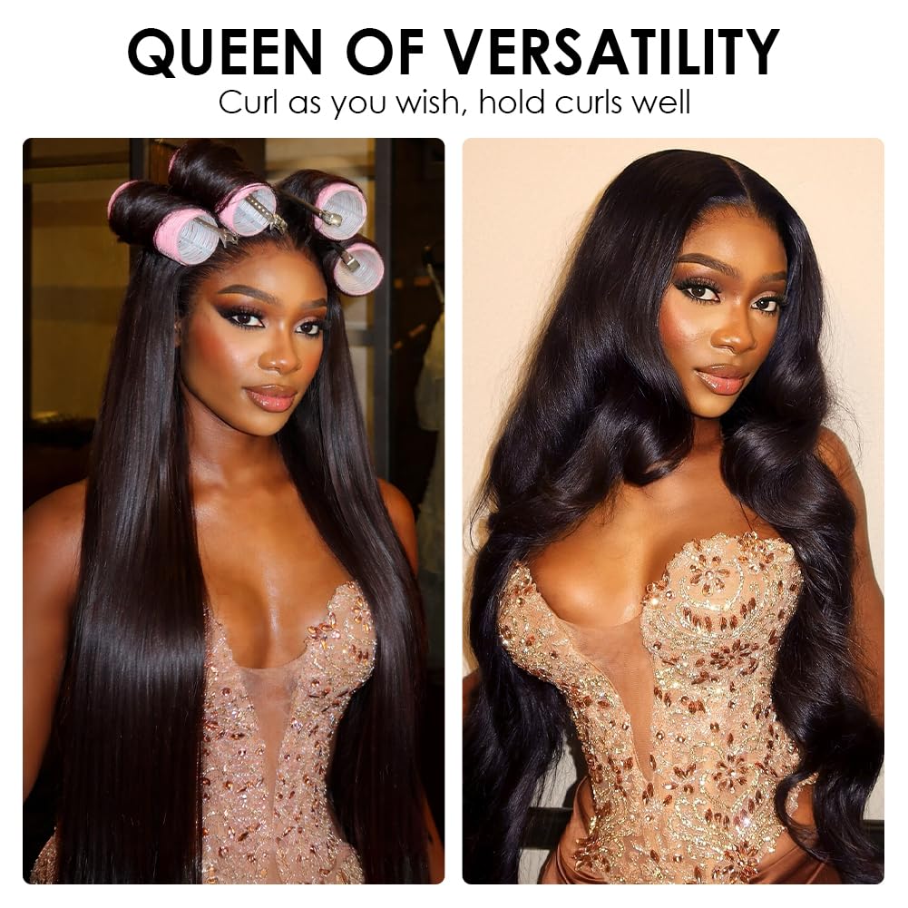 Iris Queen middle part option for versatile daily wear.