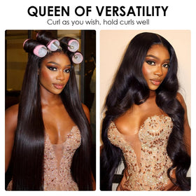 Iris Queen middle part option for versatile daily wear.