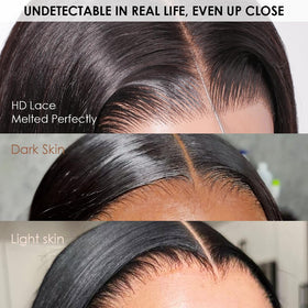 Iris Queen pre-plucked hairline with baby hairs for a realistic edge design