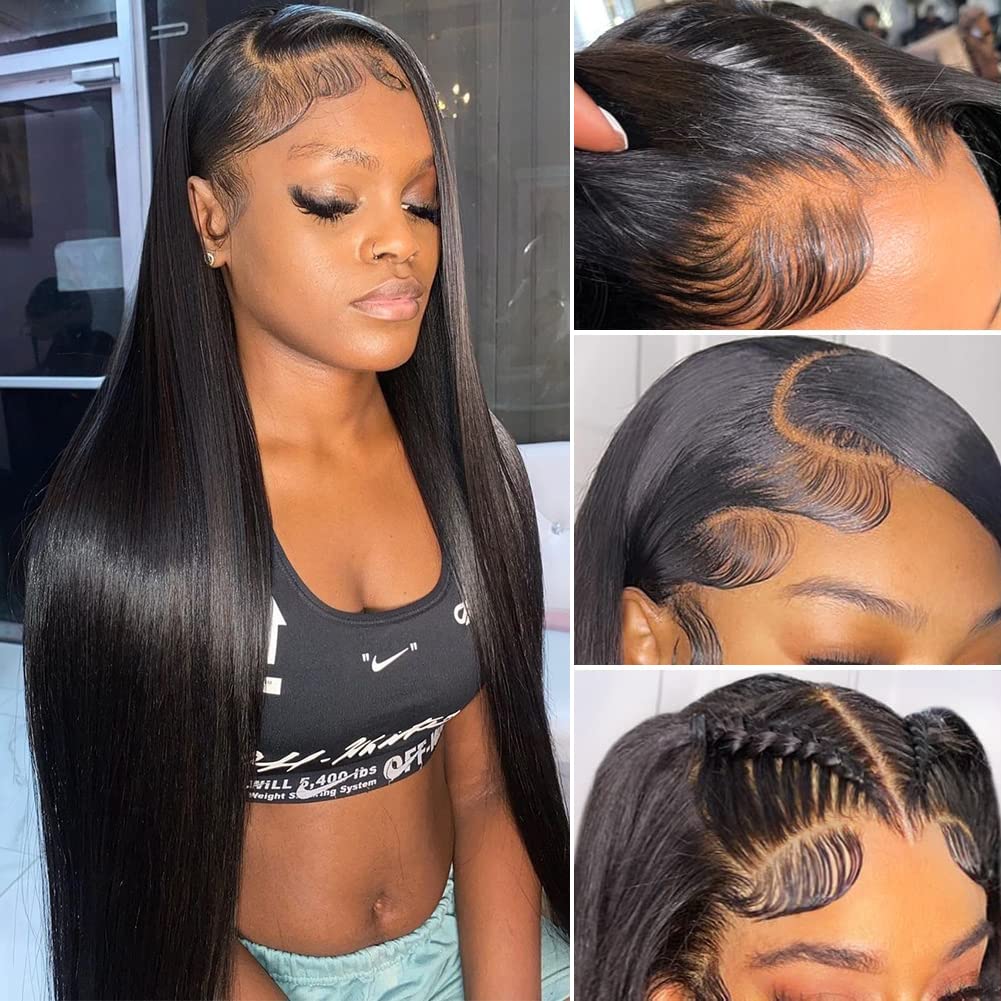 Iris Queen straight HD lace front wig 24 inch for natural daily look