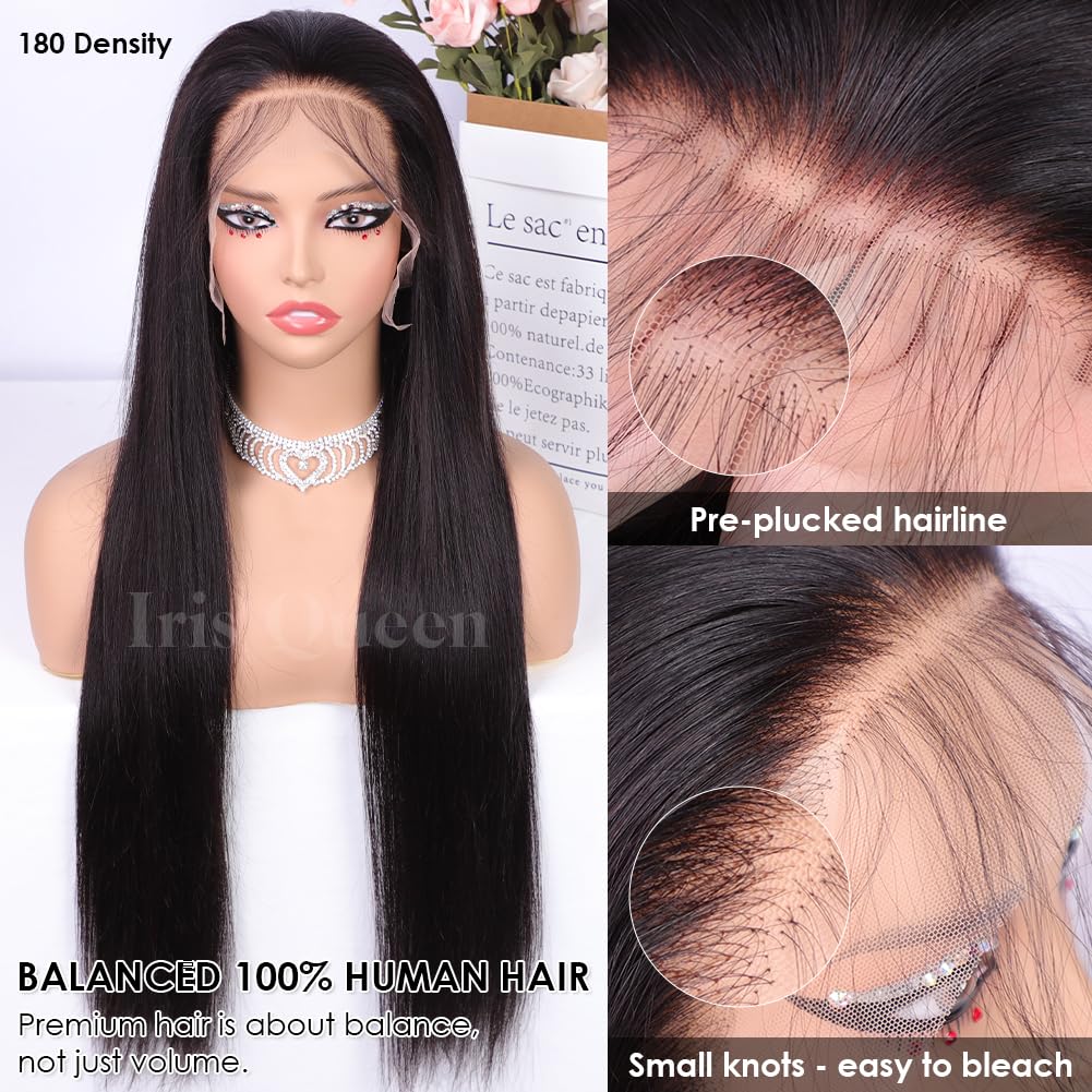 Iris Queen virgin Brazilian hair 13x4 lace versatile parting options