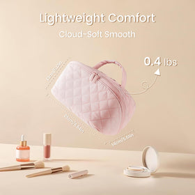 IrisCargo 180° lay-flat opening for quick item visibility during trips.