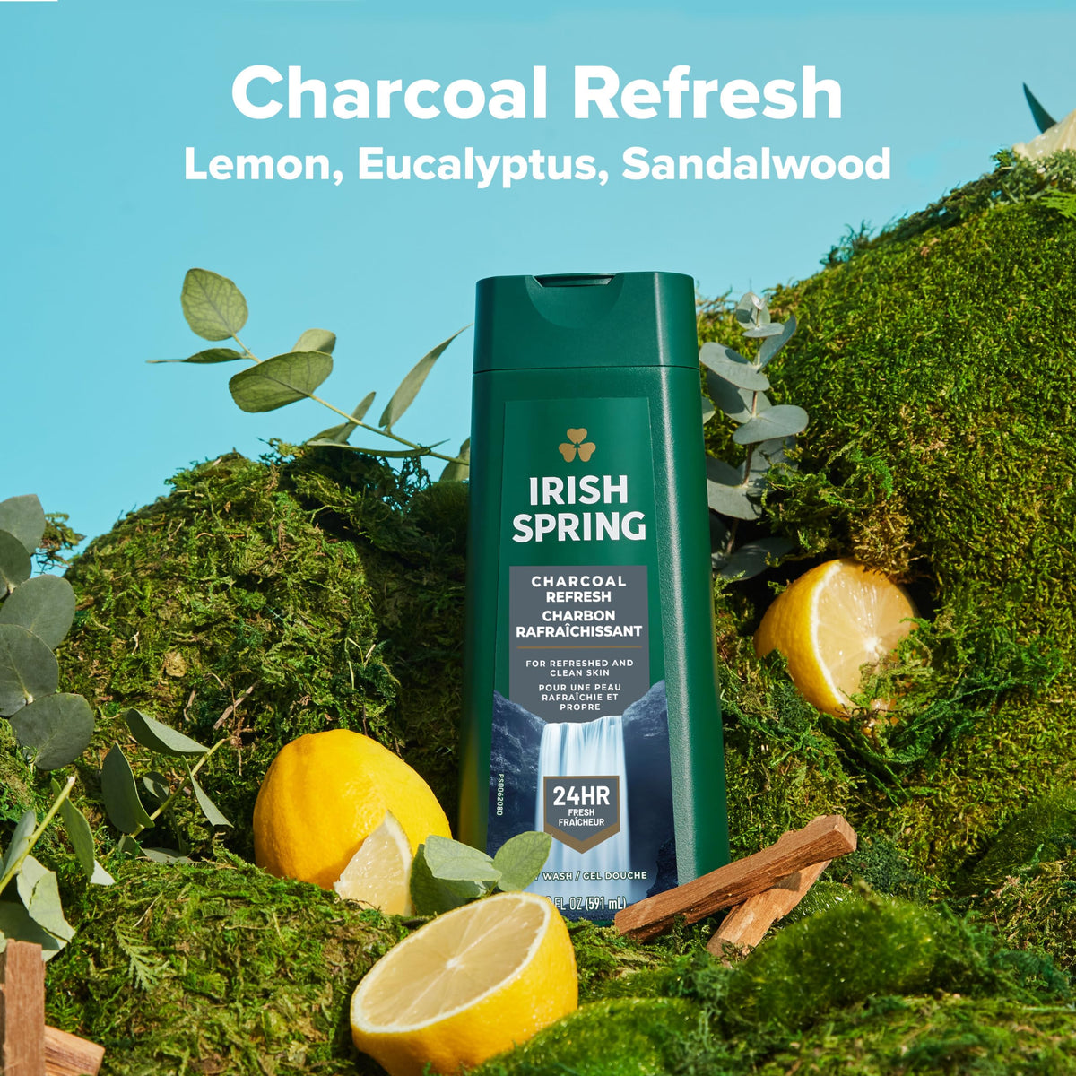 Lush lather from Irish Spring Charcoal Refresh for a thorough clean.