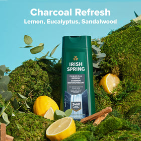 Lush lather from Irish Spring Charcoal Refresh for a thorough clean.