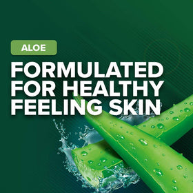 Irish Spring Men's Aloe Vera Body Wash label close-up with fresh scent.