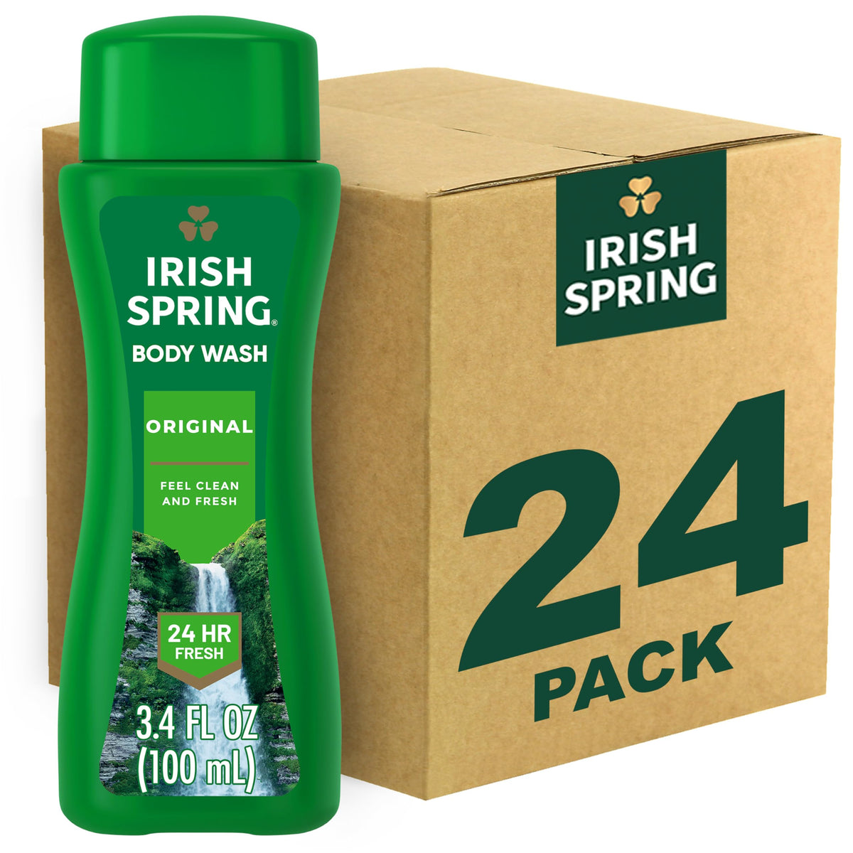 Irish Spring Original Clean bottle front view for daily freshness