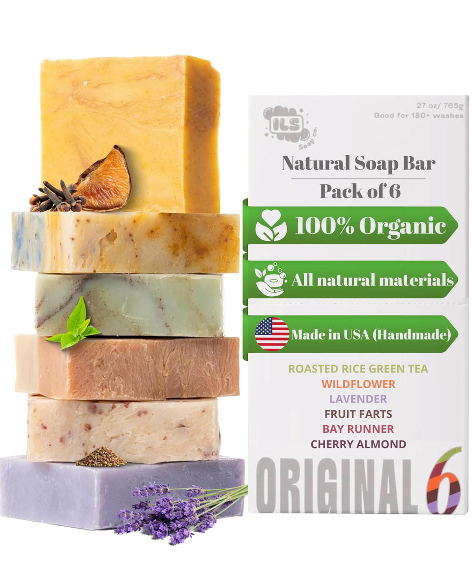 Iron Lion Soap assorted pack showcases six scents for a versatile, refreshing cleanse.