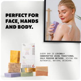 Iron Lion Soap Cherry Almond bar delivers uplifting scent and gentle cleansing for face and body.