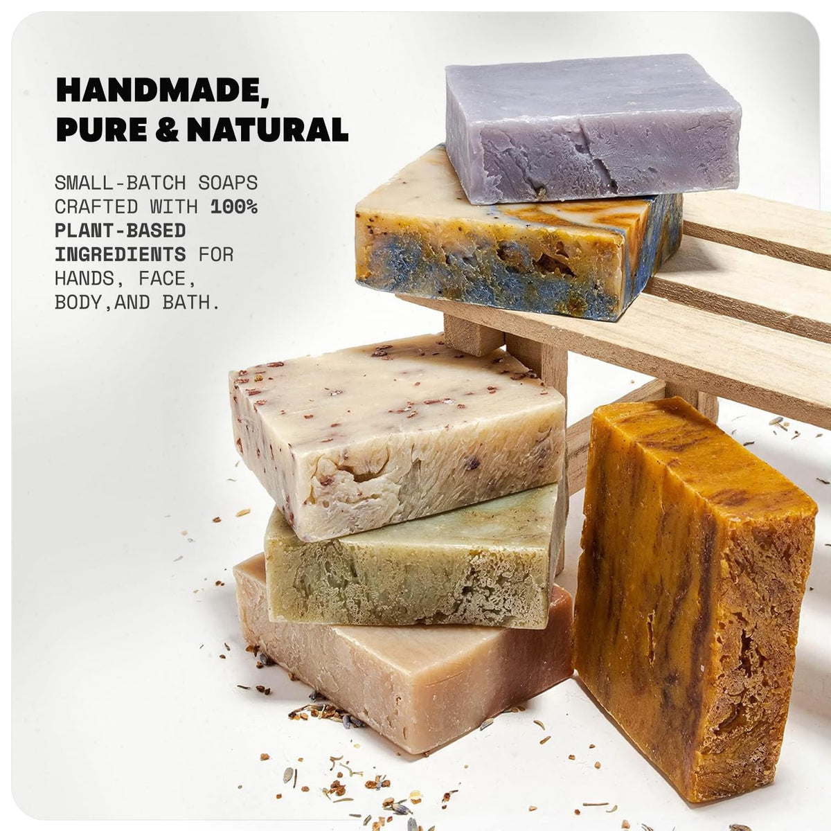Iron Lion Soap Roasted Rice Green Tea bar combines exfoliation and soothing hydration.