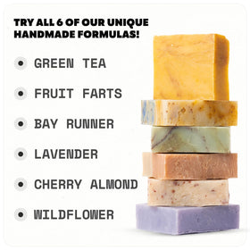 Iron Lion Soap Wildflower bar offers botanical notes with moisturizing, plant-based ingredients.