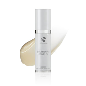 is Clinical Brightening Complex bottle close-up showing premium packaging and promising brightness
