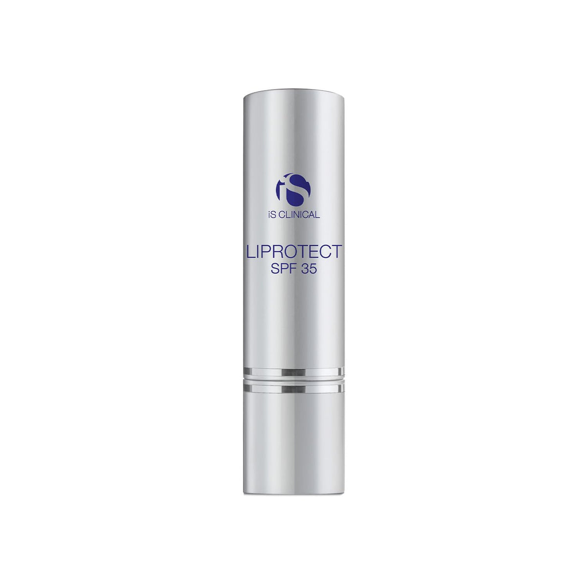 iS CLINICAL Liprotect SPF 35 lip balm tube delivers moisturization and sun protection for dry lips.