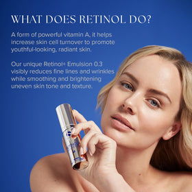 iS CLINICAL Retinol+ Emulsion 0.3 brightening effect suggesting even complexion