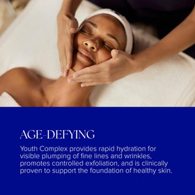 IS CLINICAL Youth Complex packaging shown, designed for immediate and long-term skin comfort